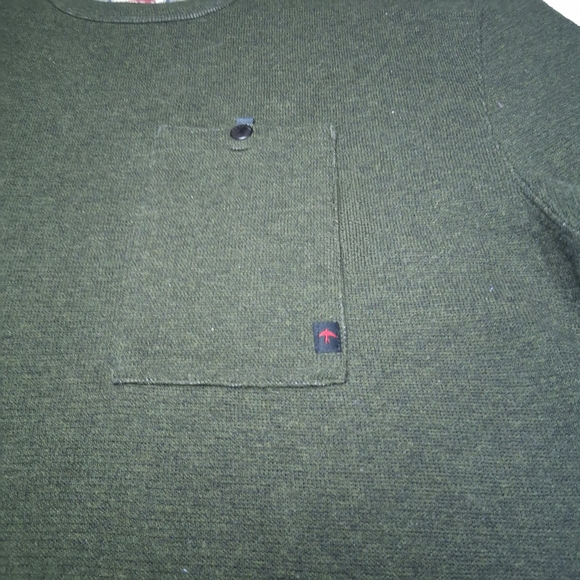Relwen Men's Dark Green Crewneck Sweater - Picture 4 of 9